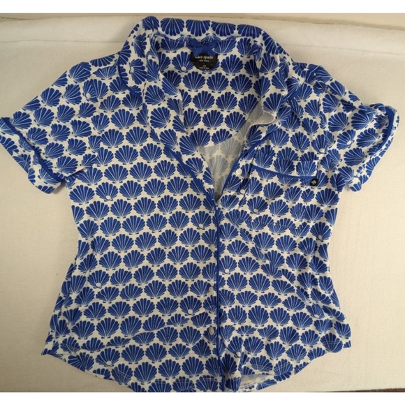 kate spade Other - Women's Kate Spade Blue & White Seashell Pajama Top S